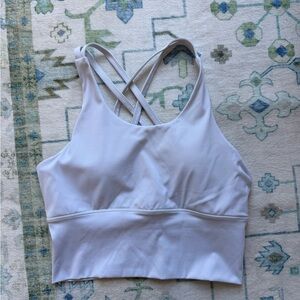 Women's White Strappy Athletic Top